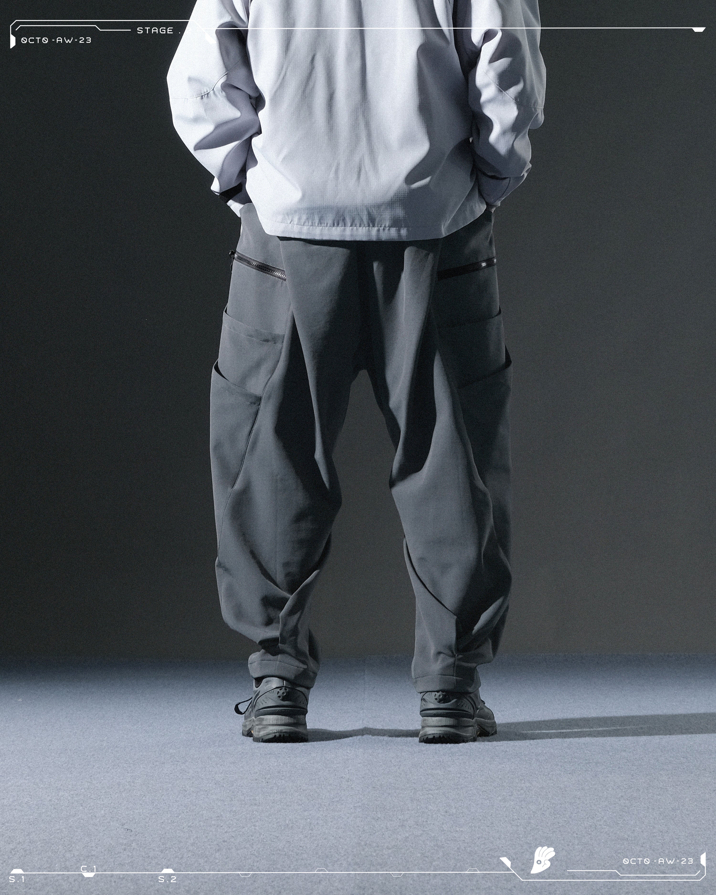 AW23 / 05 —  P23-131  Dexterous Orb Pants  (Dark Grey)