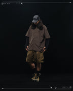SS23 / 13 — T23-072 All-in-one Vest Shirt (Brown)