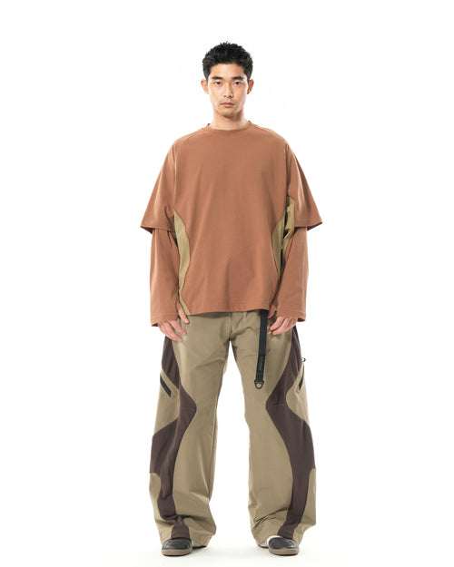 A26-PRE-P1 / Arc Partition Pants (Brown)