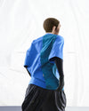 S24  / C-04-T   Dual Stitching Oversized T-shirt  (Aegean Blue)