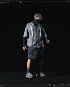 SS23 / 11 —  S23-068 Hollow Pocket Shorts (Steel Blue)