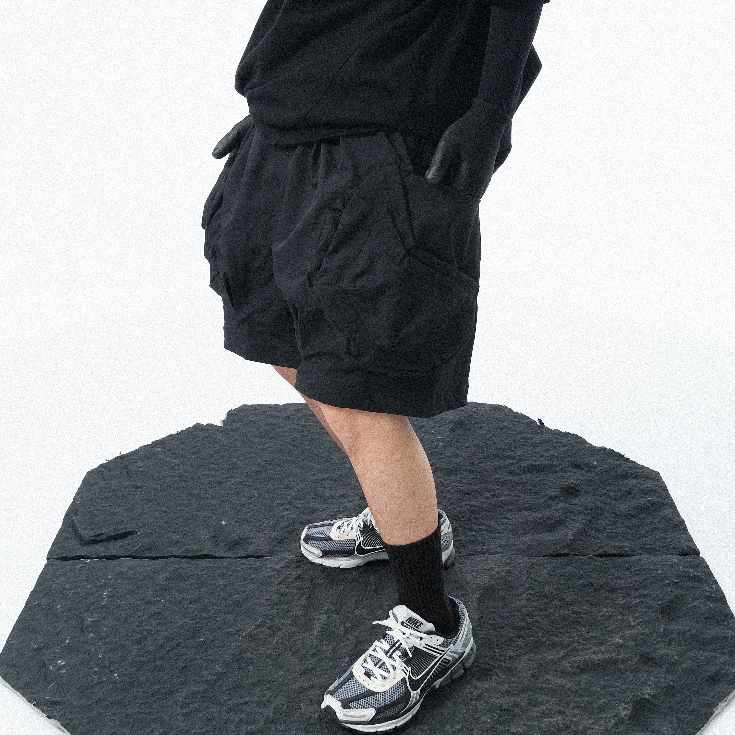 Capsule 02 / CSS-107 Drill Orb Shorts (Black)