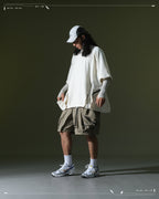 SS23 / 10 —  S23-069 Zip and Breathable Shorts (Khaki)