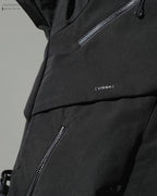 AW23 / 08 —J23-028  Radial Visor Windbreaker (Black)