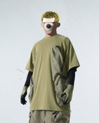 Capsule 03 / CST-119  Split T-shirt  (Green)