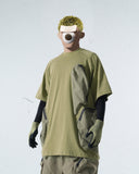 Capsule 03 / CST-119  Split T-shirt  (Green)