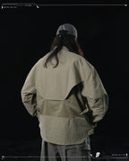 AW23 / 01 — T23-073  Trapezoidal Stereo Visor Shirt (Sand)