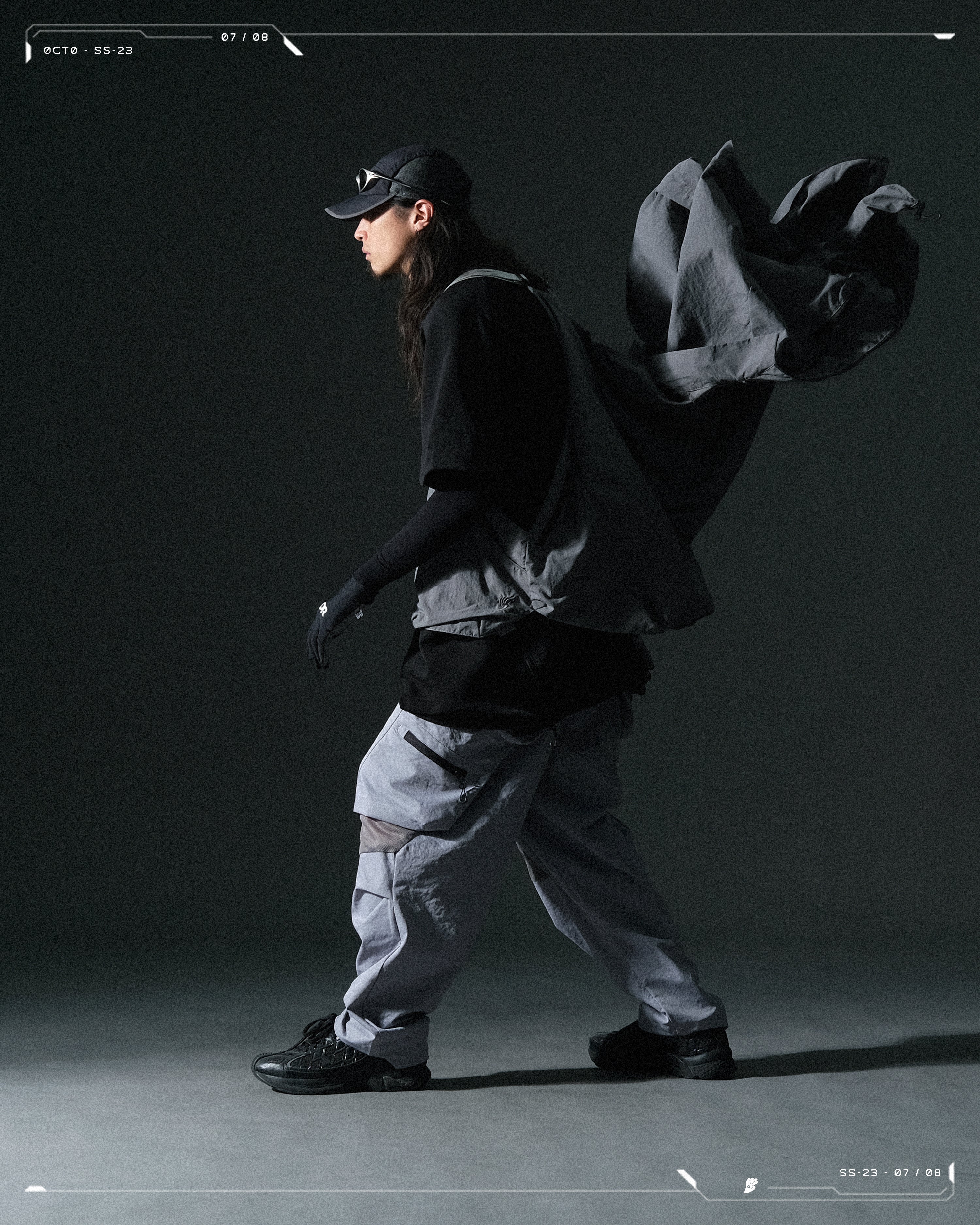 SS23 / 07 — T23-070 2 in 1 Vest Shirt (Light Grey)