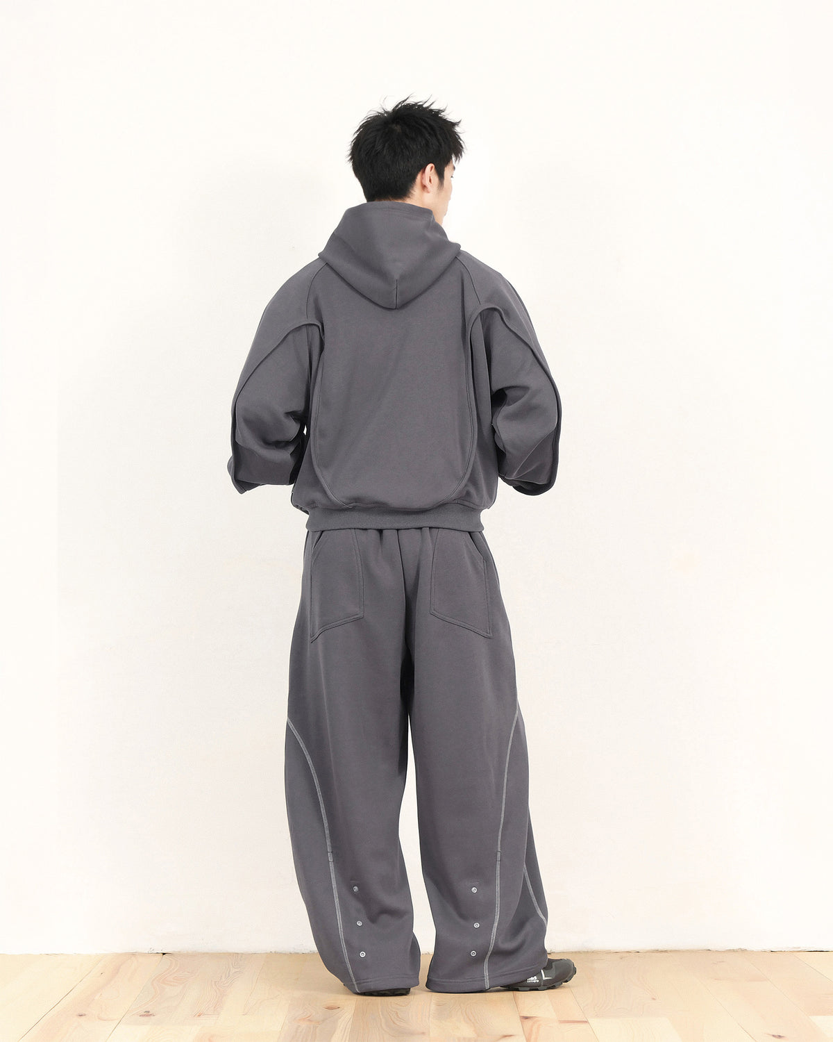 A26-PR-Z / Arc Seam Zip Hoodie (D-Grey)