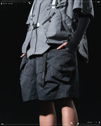 SS23 / 11 —  S23-068 Hollow Pocket Shorts (Steel Blue)
