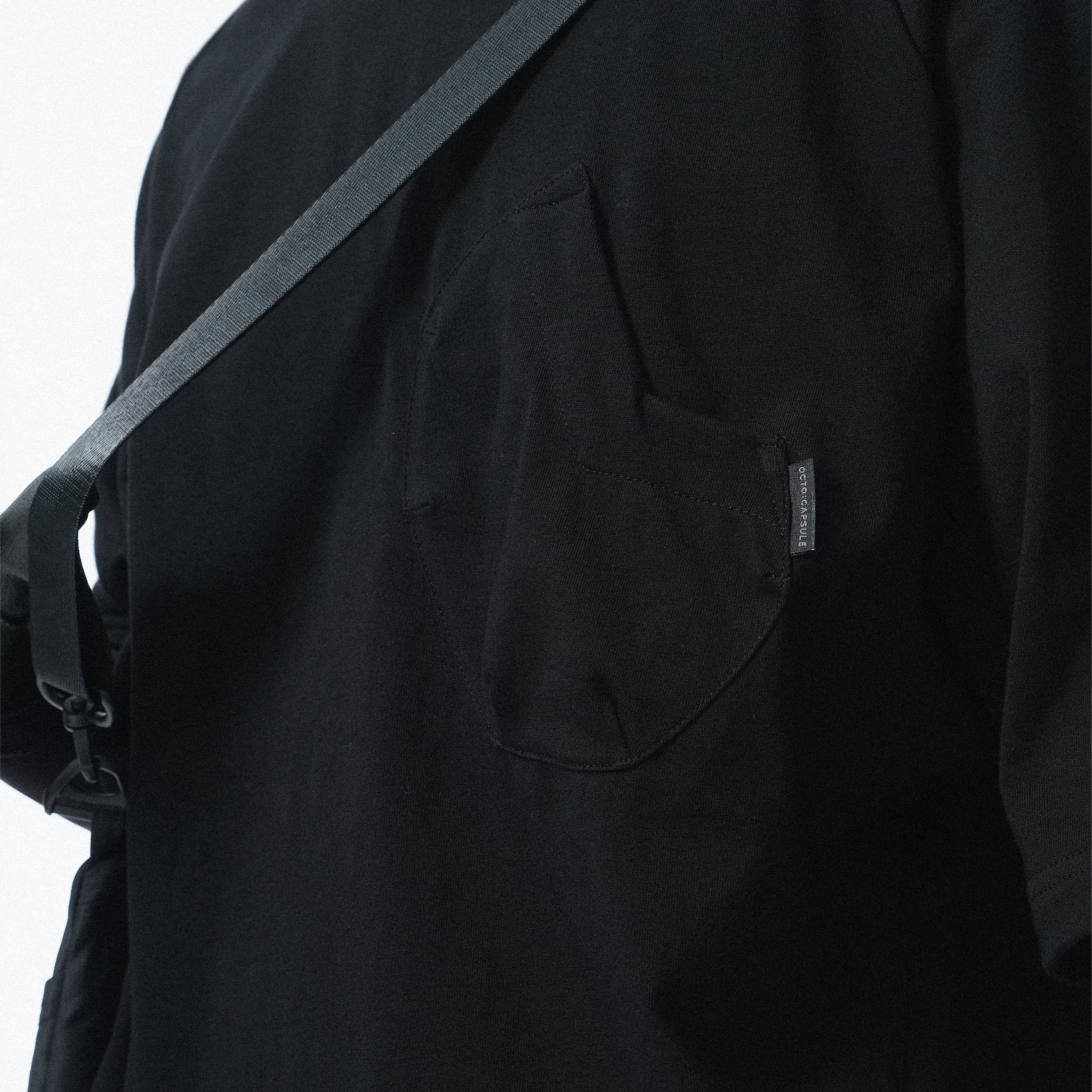 Capsule 02 / CST-116 Drill Pocket T-shirt   (Black)