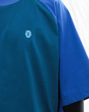 S24  / C-04-T   Dual Stitching Oversized T-shirt  (Aegean Blue)