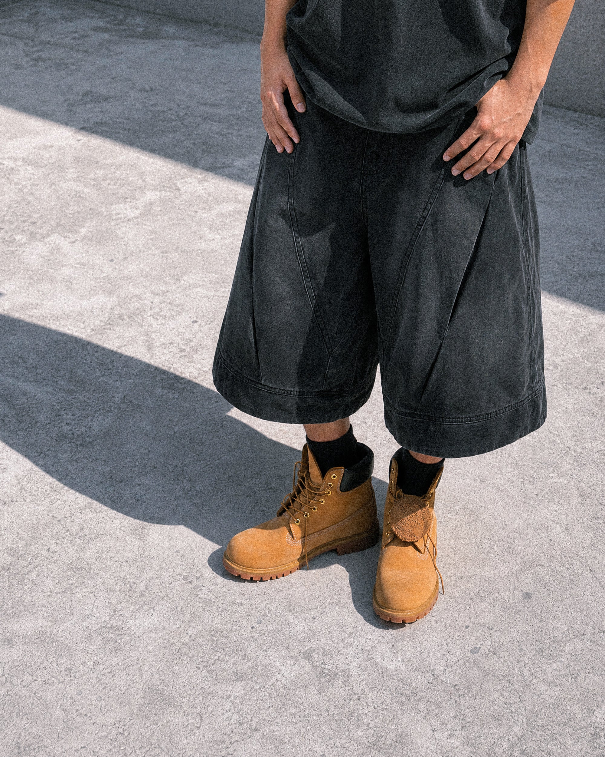 S26-OS-S / OCTO X Sense PHASE Wide Shorts (Black)