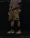 SS23 / 14 —  S23-070 Penetrate Pocket Shorts  (Green Brown)