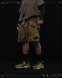 SS23 / 14 —  S23-070 Penetrate Pocket Shorts  (Green Brown)