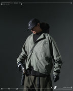 AW23 / 04 —J23-026  Oblique deformation Blazer (Pewter Green)