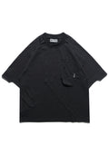 S24  / 12 —  T-04  Trapezoid Sukkiri T-shirt  (Black)