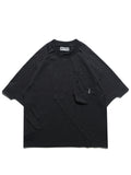 S24  / 12 —  T-04  Trapezoid Sukkiri T-shirt  (Black)