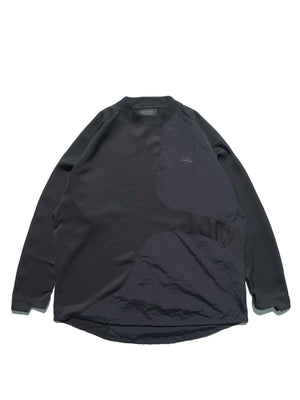 Capsule 03 / CST-124 Psammite Nylon Long Sleeve T-shirt  (Black)