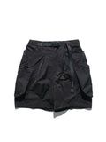 S24 / 07 — S-02  Hollow Tornado Shorts  (Black)