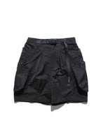S24 / 07 — S-02  Hollow Tornado Shorts  (Black)