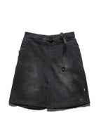 PR/ S25-PRS-02 Washed Shorts (Black)