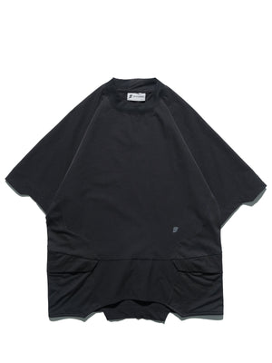 S24  / 03 —  T-01  Irregular Polygon Visor T-shirt  (Black)