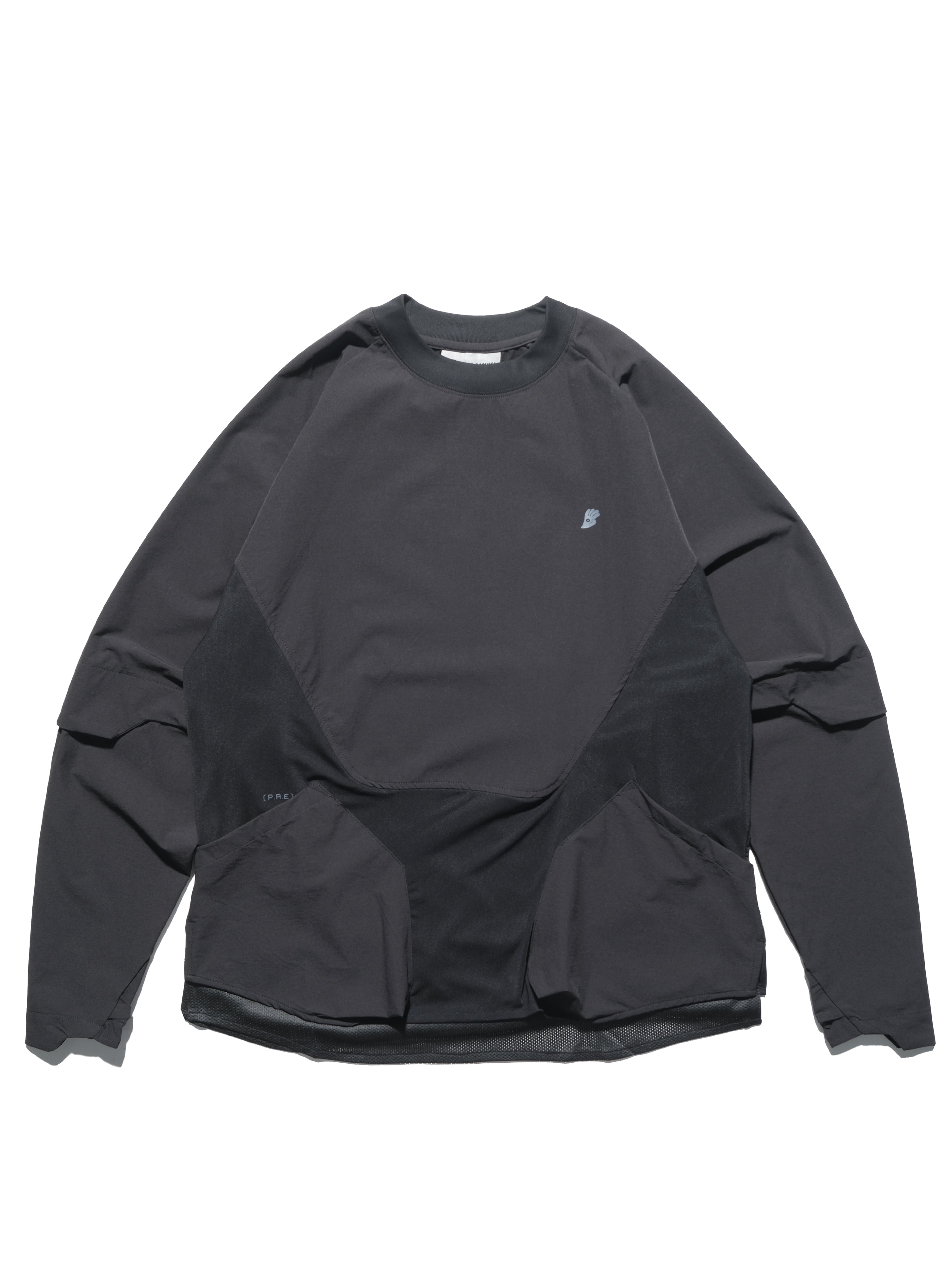 PRE-A24-PS-T1   Hierarchical Tornado Long Sleeves T-shirt (Black)