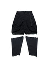 PRE - SEASON  —  PP23-021 Detachable Orb Pants  (Black)