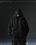 AW23 / 06 —J23-027  Trapezoidal Visor Coach Jacket (Black)