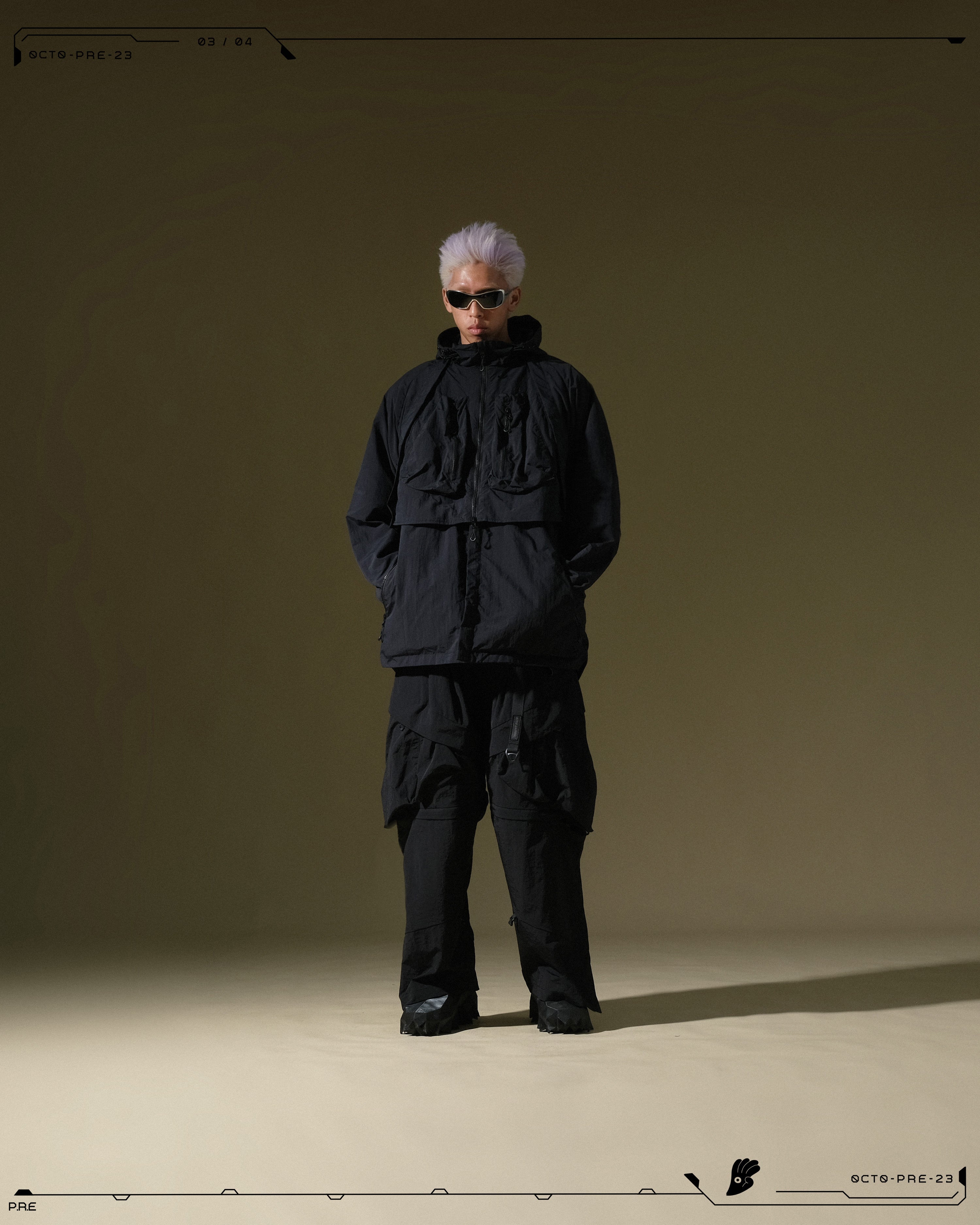 PRE - SEASON  — PJ23-013 Versatile Triple Form Jacket  (Black)
