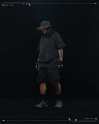SS23 / 14 —  S23-070 Penetrate Pocket Shorts  (Black)