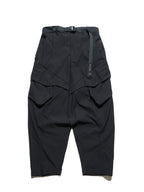 S1 A24-P-01  AngleCut Visor Camber cone Pants (Black)