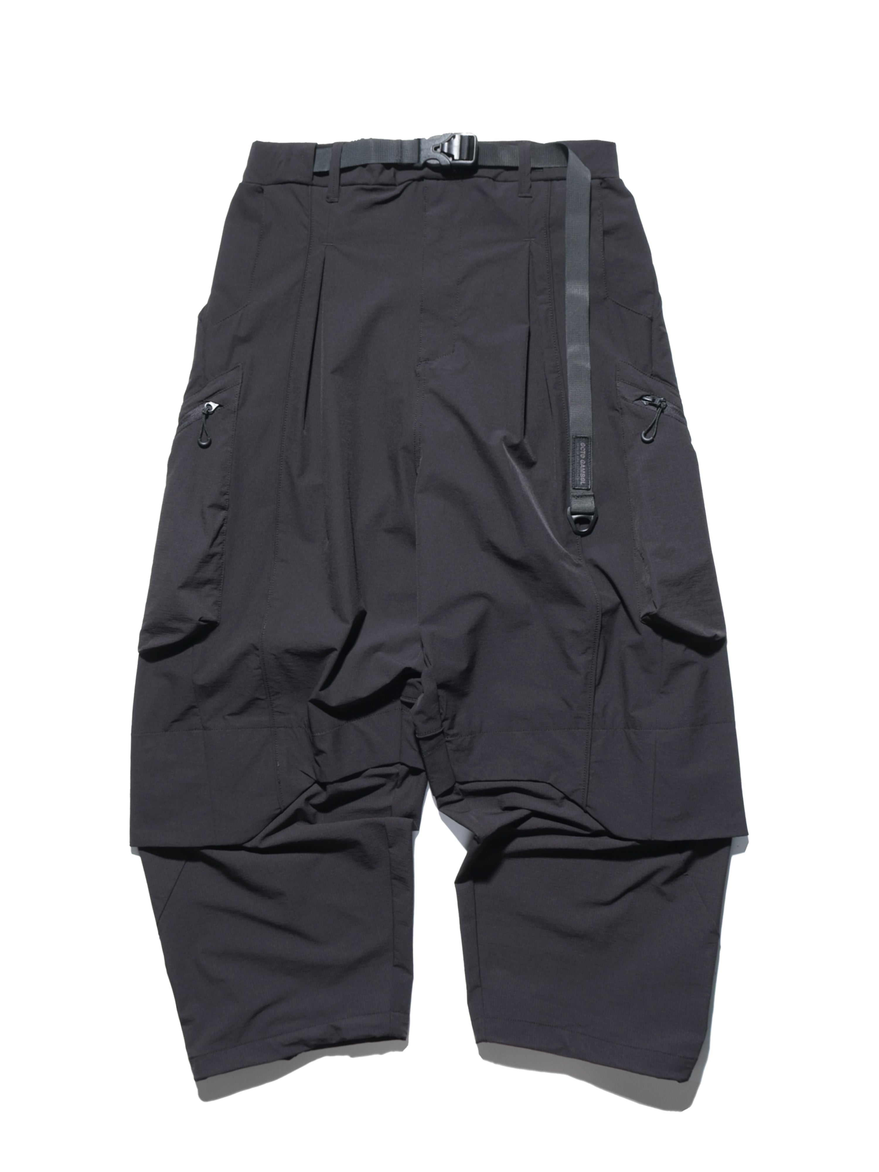 PRE-A24-PS-P1  Linear Vertical Sukkiri Pants(Black)