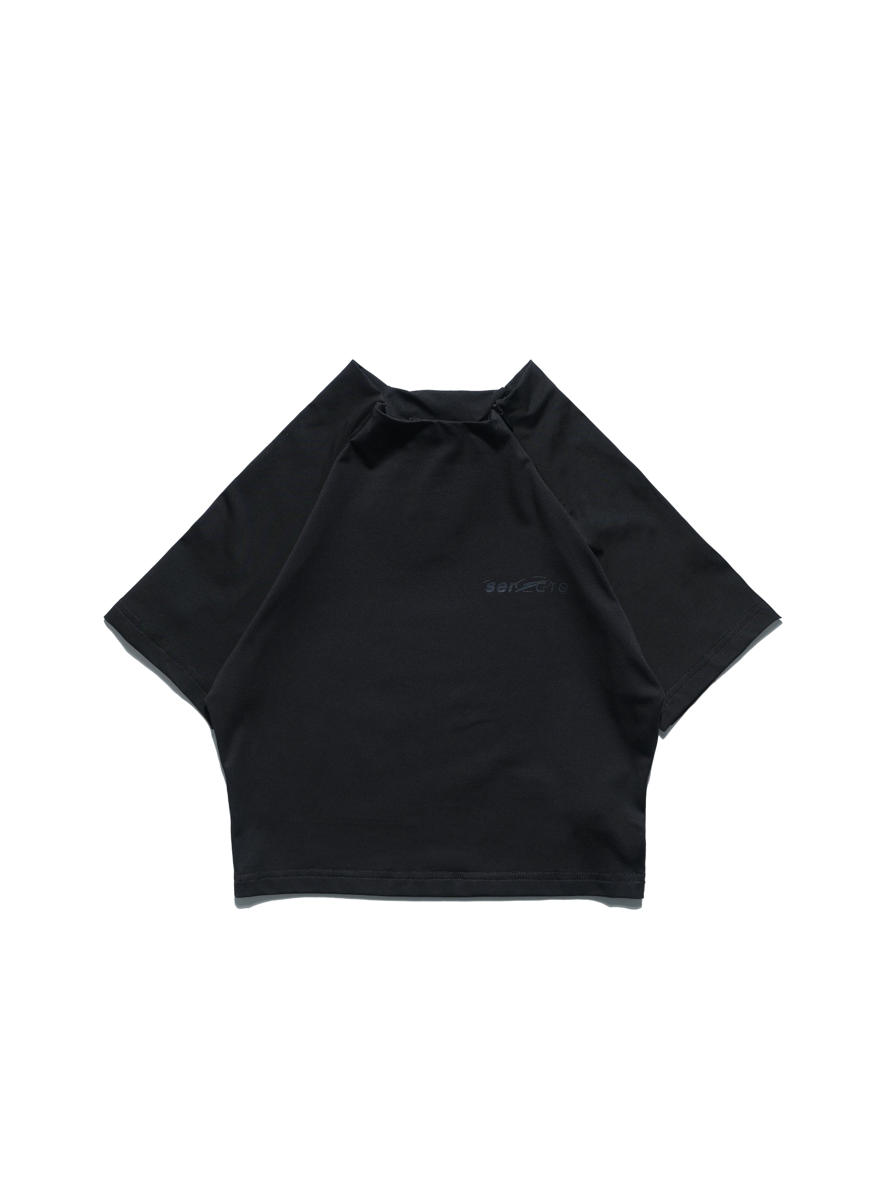 OCTO x SENSE S25-OS-WT1 Zip Cropped Top (Black)