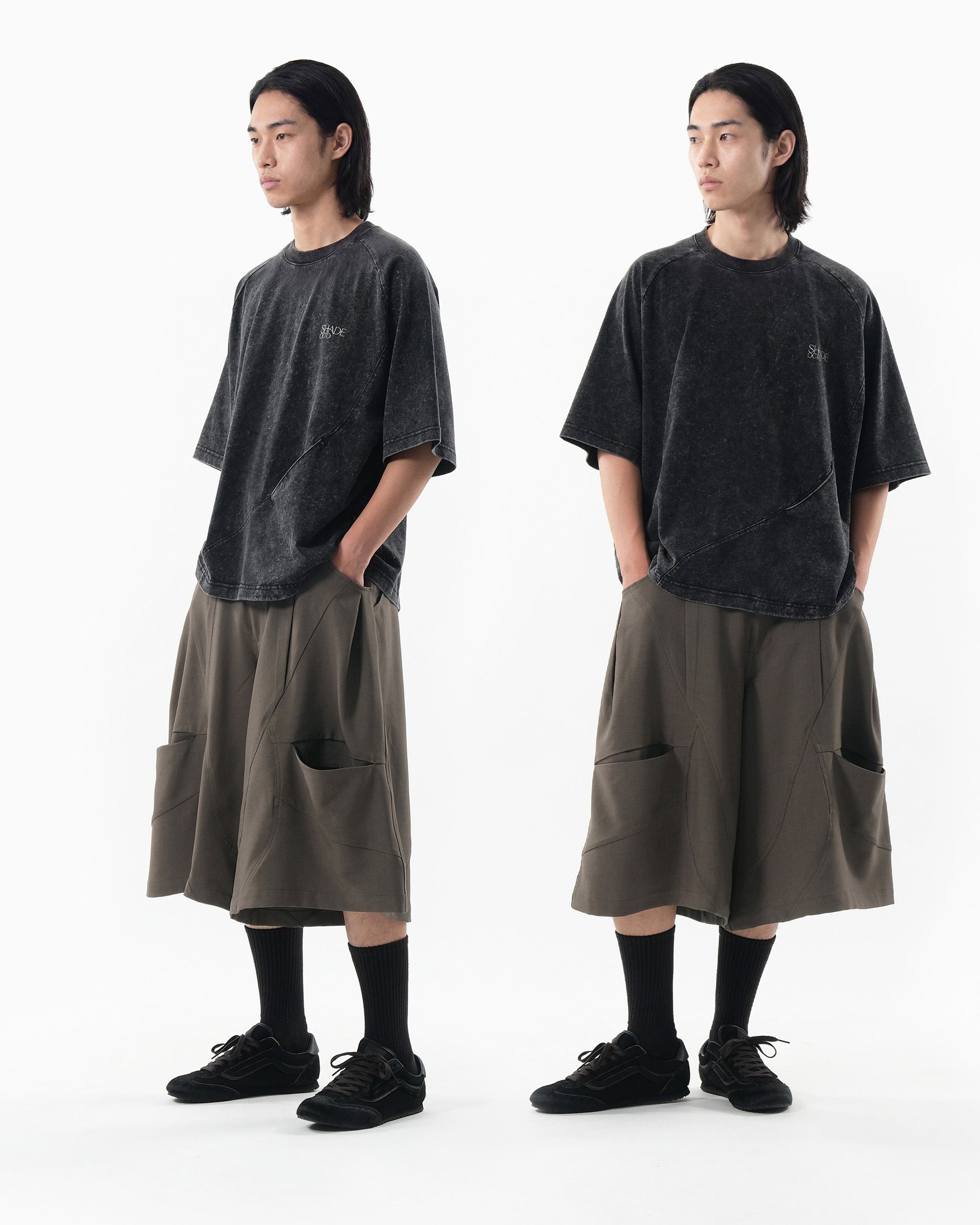 S26-SD1-T / S-Flow Washed Tee (Black)