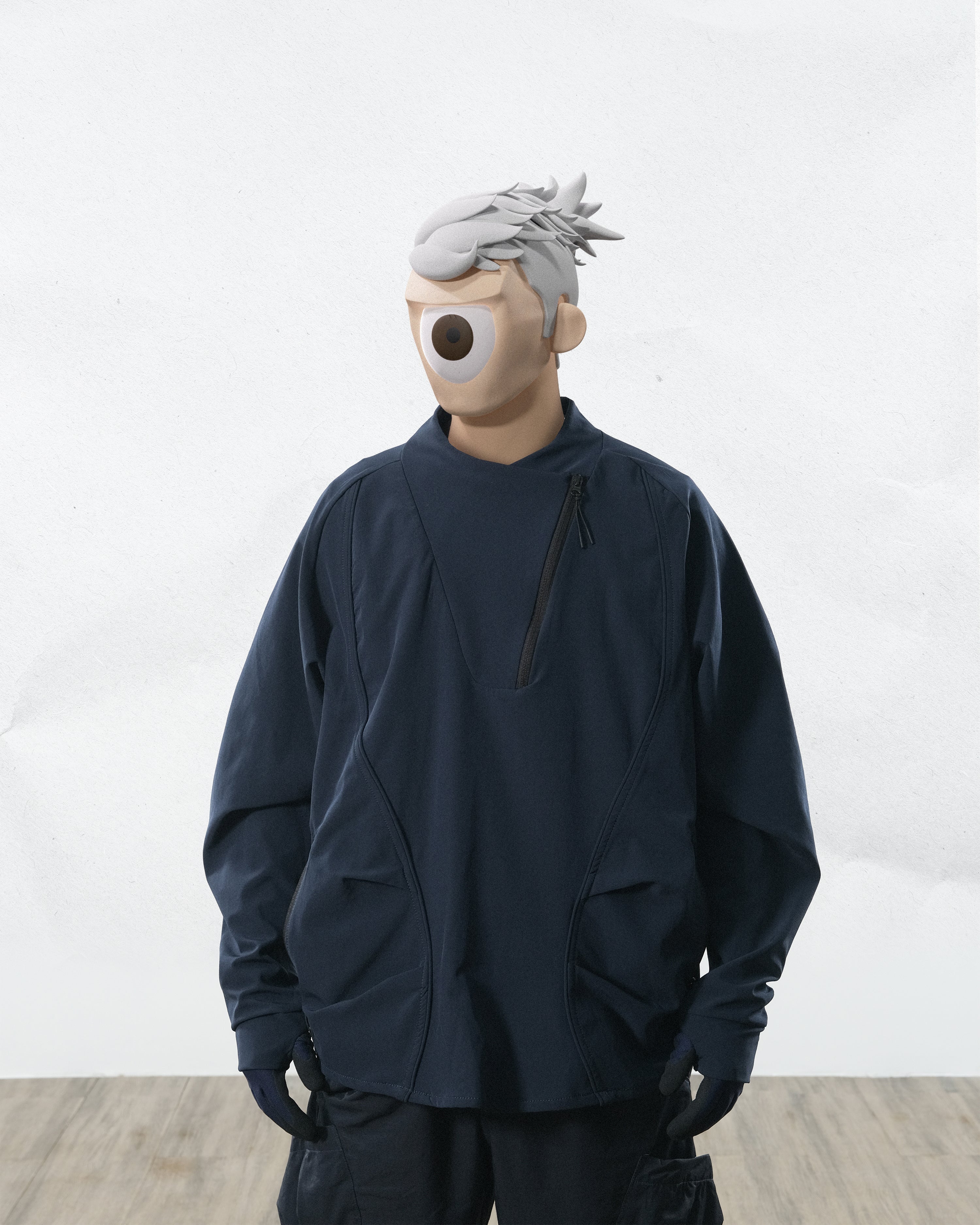 Capsule 01 / CST-120  ARC Zip Sweater  (Navy)