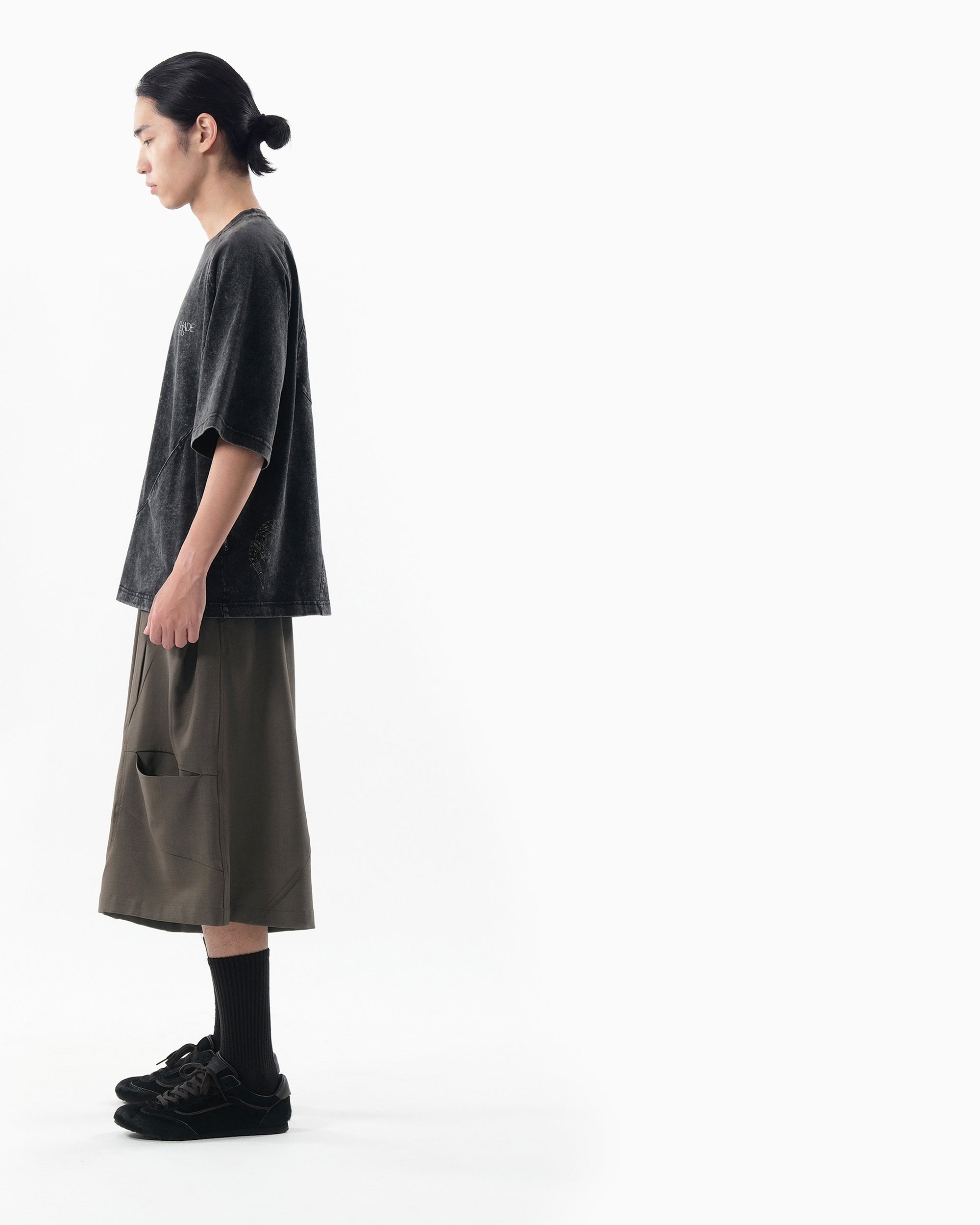 S26-SD1-T / S-Flow Washed Tee (Black)