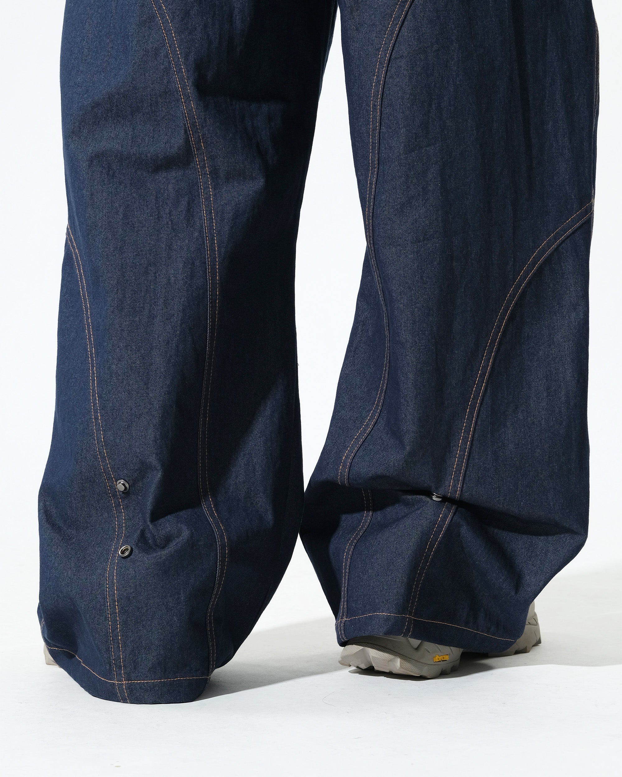 S26-SD3-P / Race Line Denim Pants (Navy)