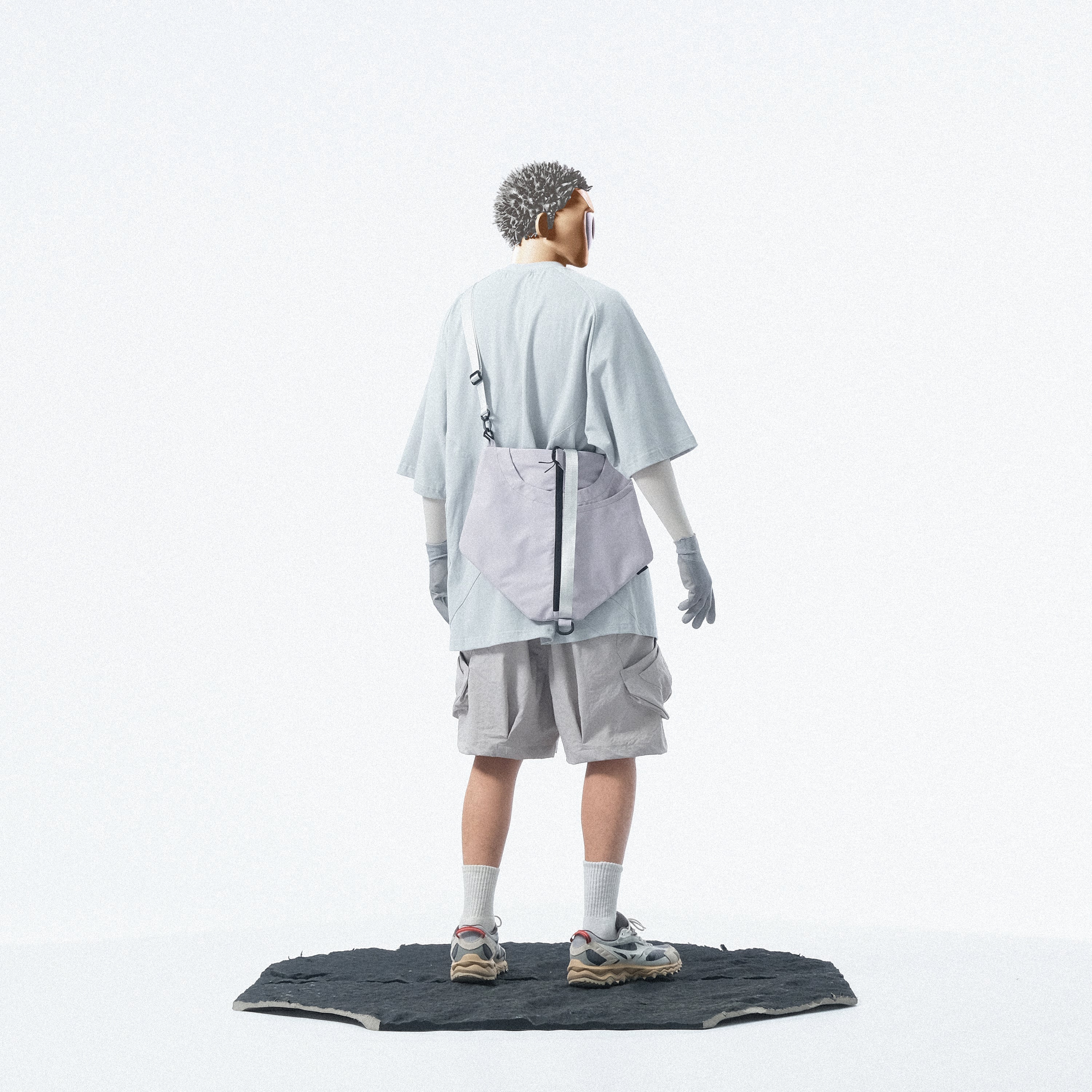 Capsule 02 / CSA-001 Drill Transform Crossbody Bag (Grey)