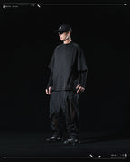 SS23 / 12 —  P23-129 Rollable Pocket Pants  (Black)