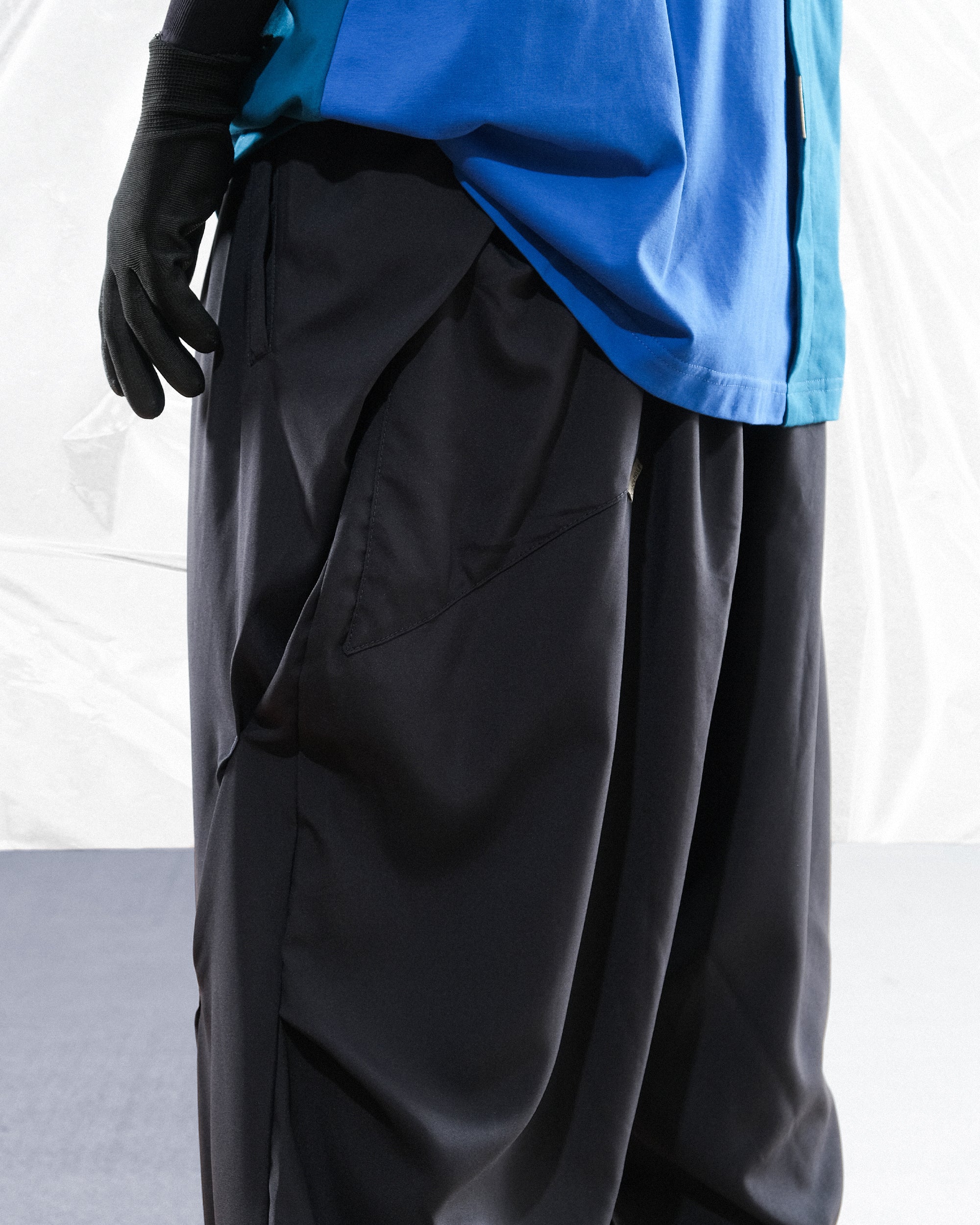 S24 / C-04-P  Dual Arc Splicing Orb Pants (Iron Blue)