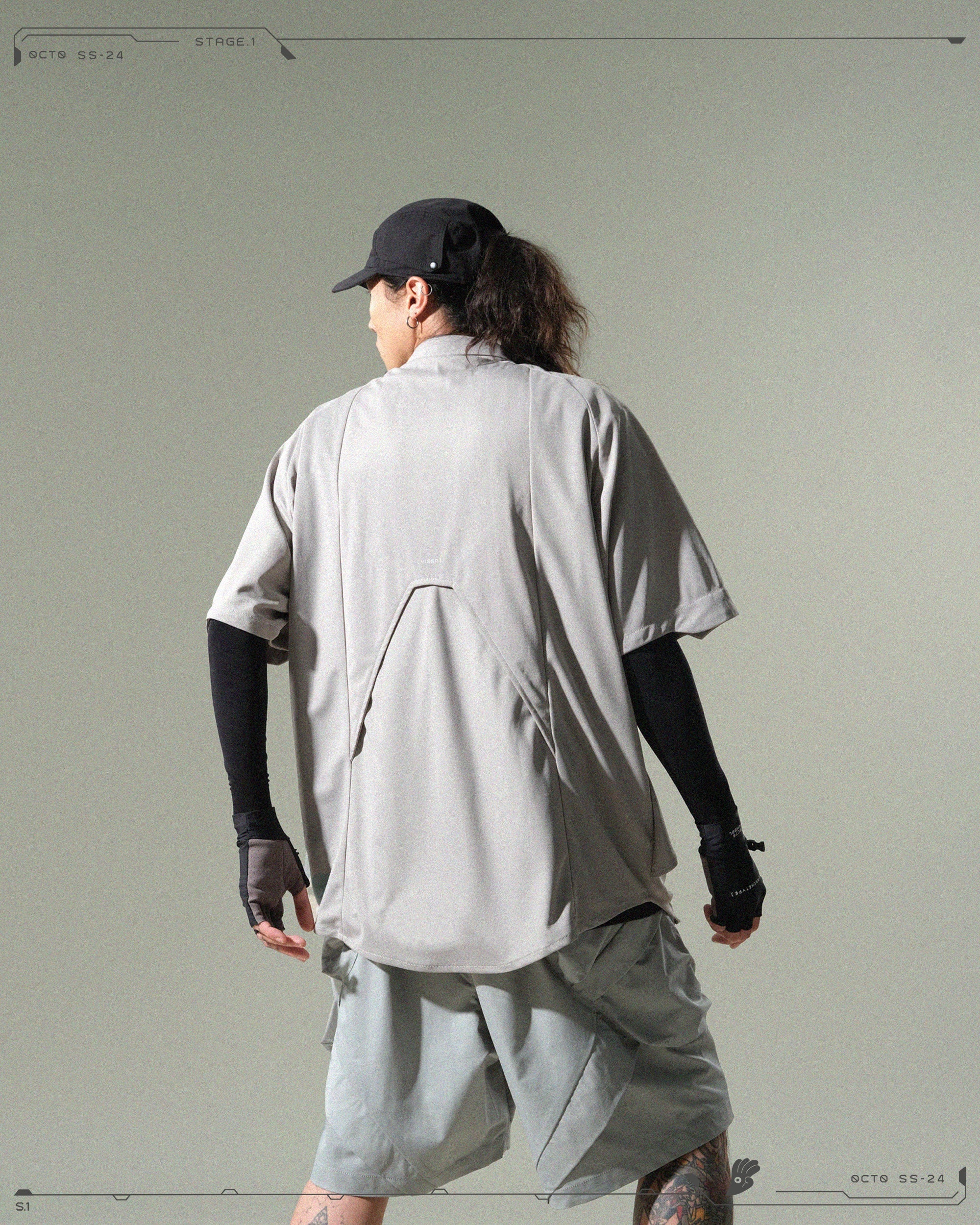 S24  / 01 —  ST-01  Radial Suspension Shirt  (Steel Grey)
