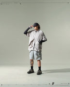 S24 / 02 — S-01  Radial Visor Shorts  (Slate Grey)