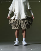 SS23 / 10 —  S23-069 Zip and Breathable Shorts (Khaki)