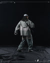AW23 / 02 —  P23-130 Trapezoidal V-Shape Visor Arc Wide Pants  (Slate Grey)