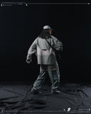 AW23 / 02 —  P23-130 Trapezoidal V-Shape Visor Arc Wide Pants  (Slate Grey)