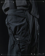 SS23 / 12 —  P23-129 Rollable Pocket Pants  (Black)