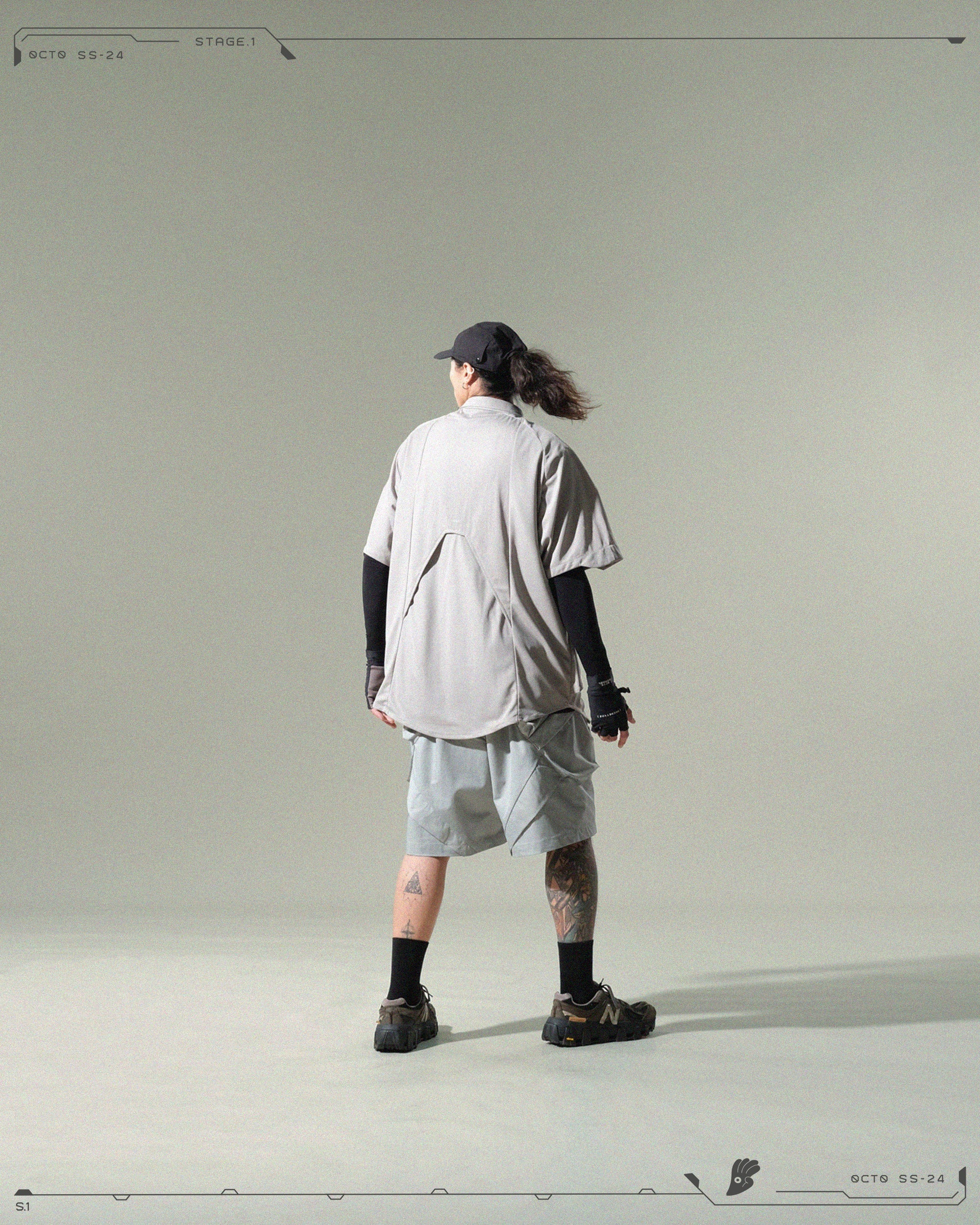 S24  / 01 —  ST-01  Radial Suspension Shirt  (Steel Grey)