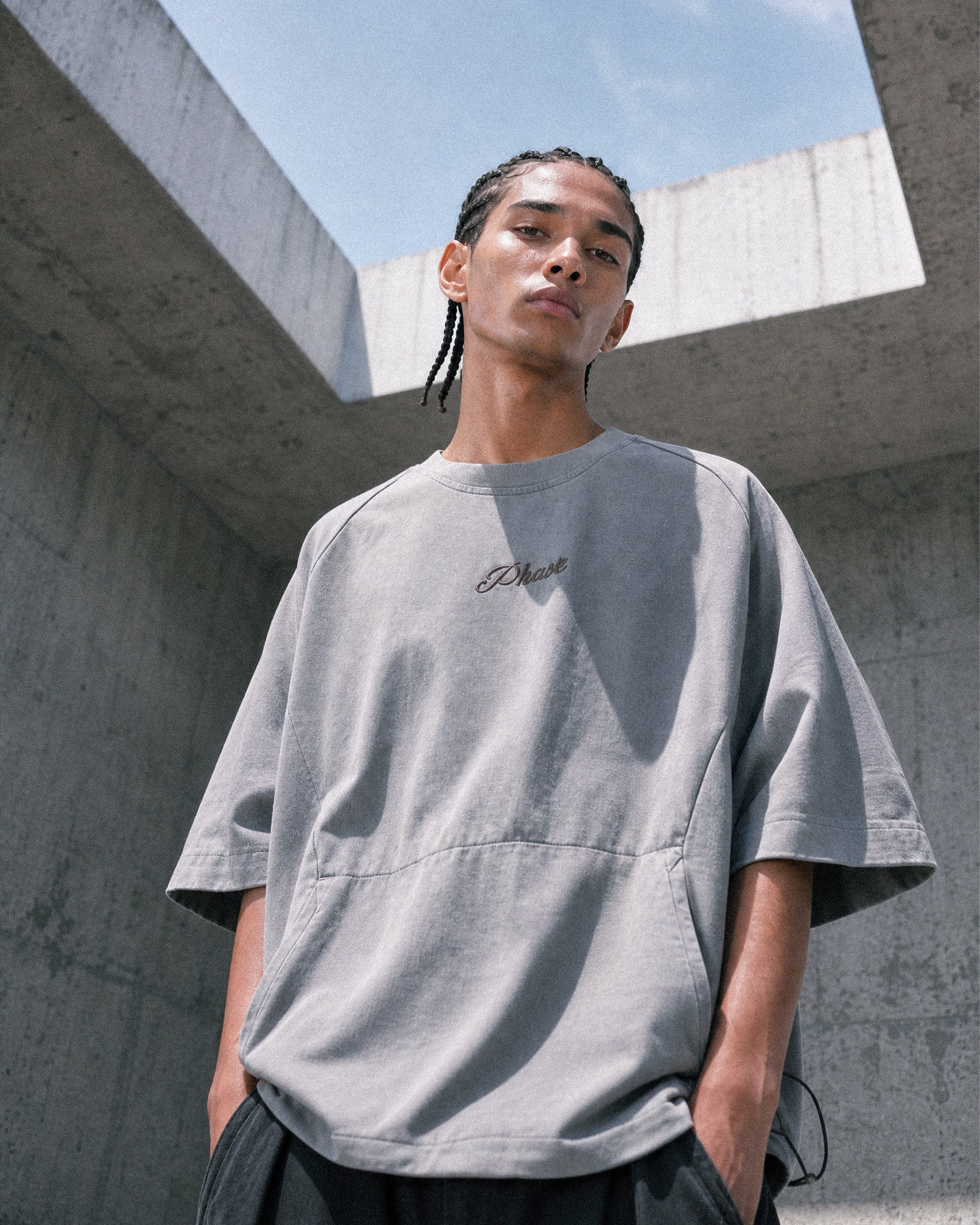 S26-OS-T1 / OCTO X SENSE PHASE Washed Tee (Grey)